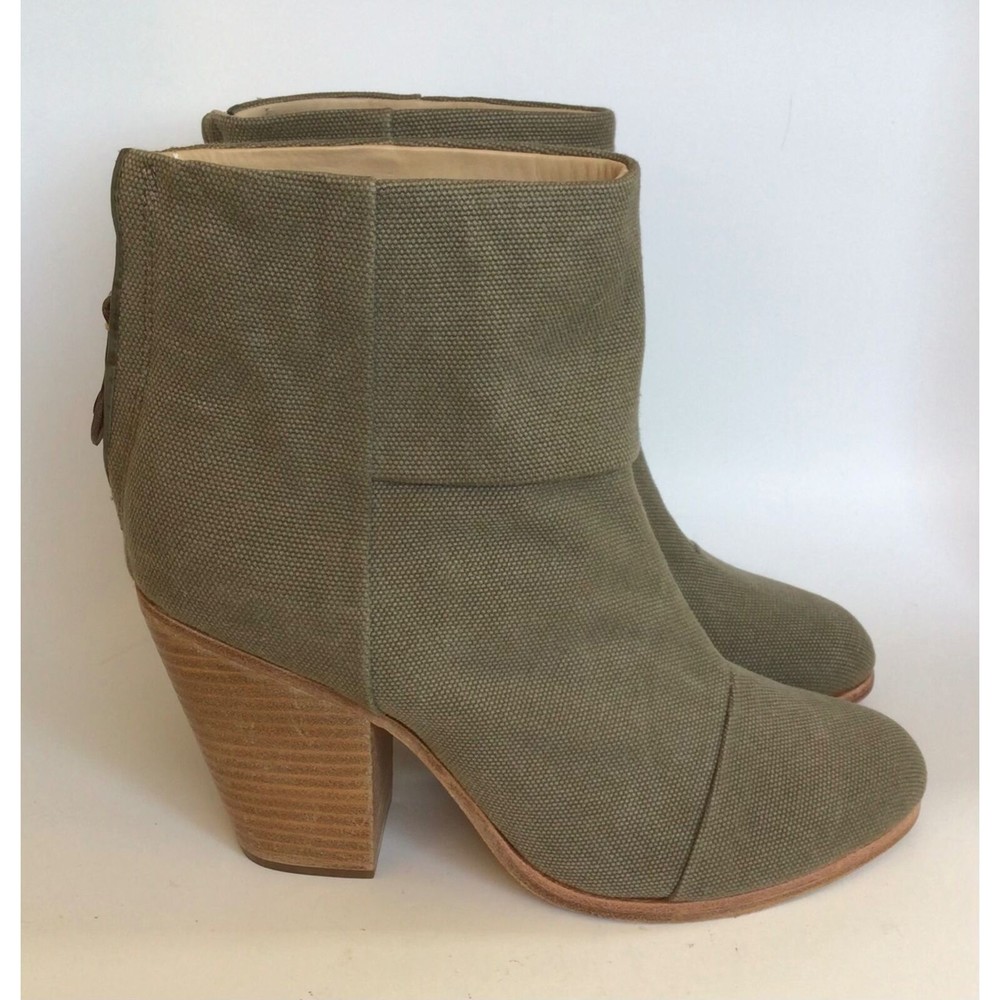 NEW RAG & BONE Stonewall Green Classic Newbury Ankle Boots (Size 40) - MSRP $495 - Picture 3 of 11